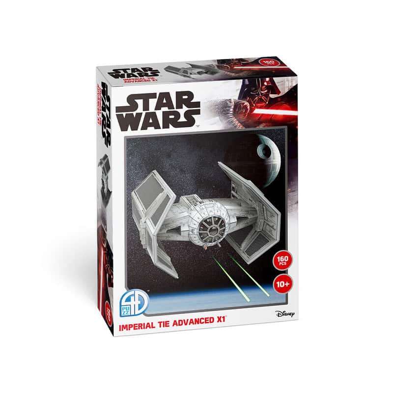 Star Wars Imperial Tie Advanced X1 3D Model - 160 Pieces
