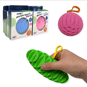 Fidget Morph Worm Bag Clip 6.5CM